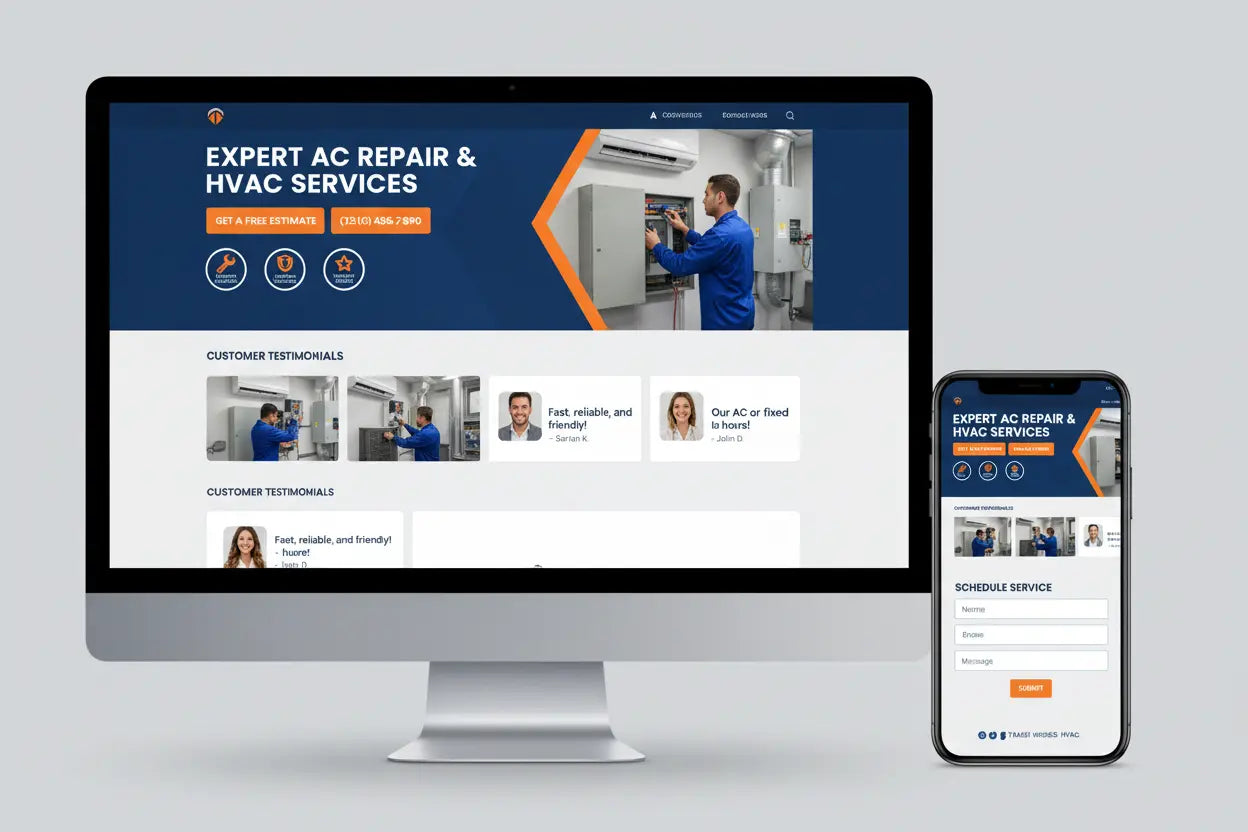 Custom Landing Page Design for Trade Businesses Prompt Lab